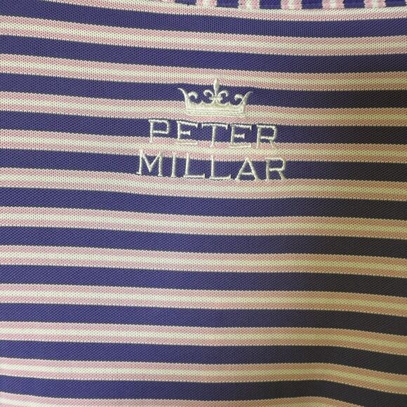 Peter Millar Shirt Mens XL Polo Golf Short Sleeve Summer Comfort Pink/Purple - Picture 4 of 9